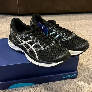 ASICS Gel Excite 4 shoes sneakers new T6EBN 9090 black silver Women’s Sizes